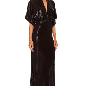 NORMA KAMALI WOMENS OBIE GOWN BLACK